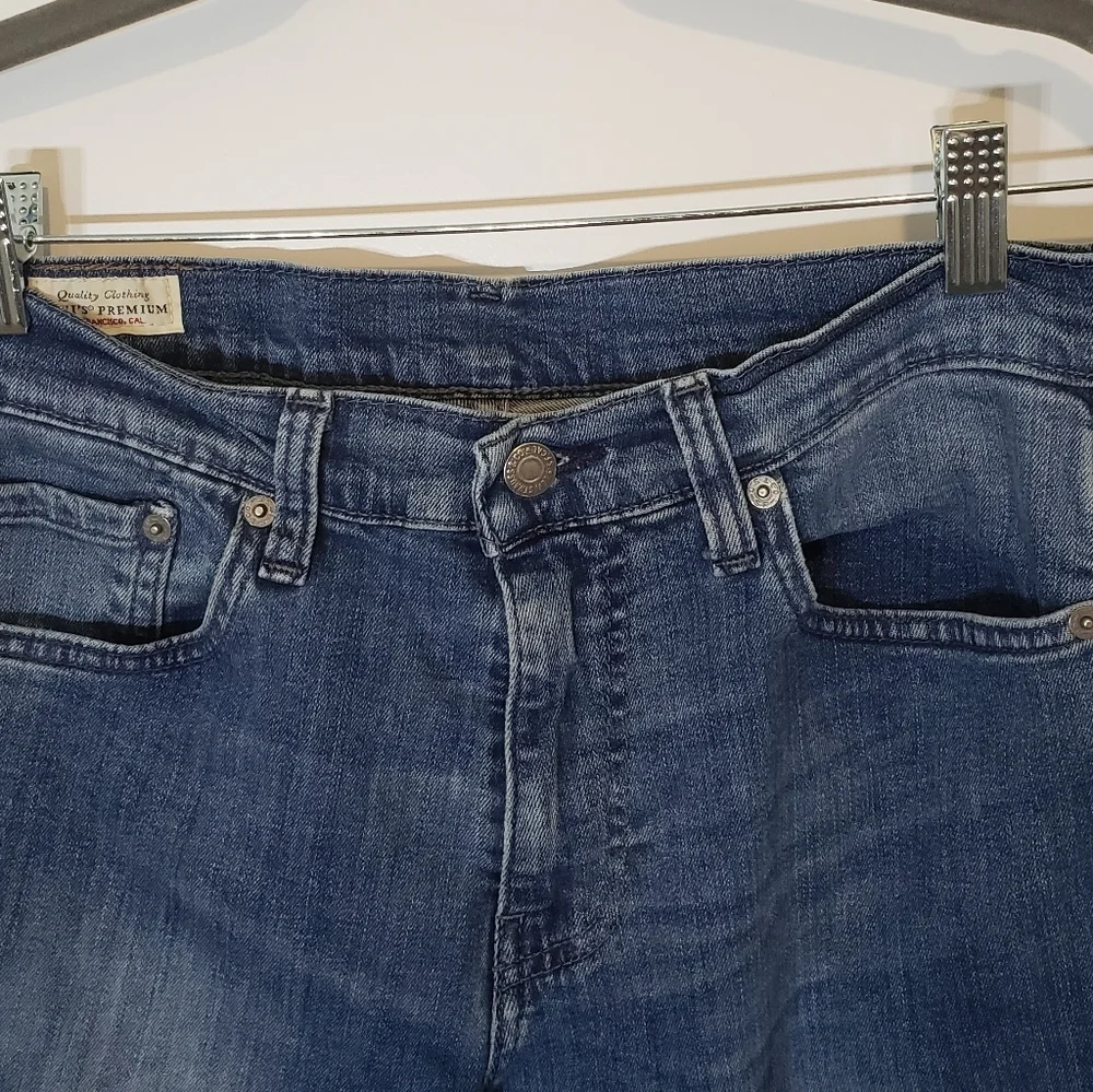 Levi's 511 Big E Slim Fit Mid Rise Stretch 32 x 31.5 REAL SIZE Vintage